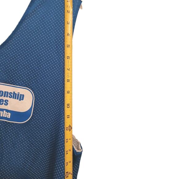 Vntg Gatorade Jr. NBA Championship Series Mesh Tank Top Mens XL Blue Reversible - Picture 13 of 15